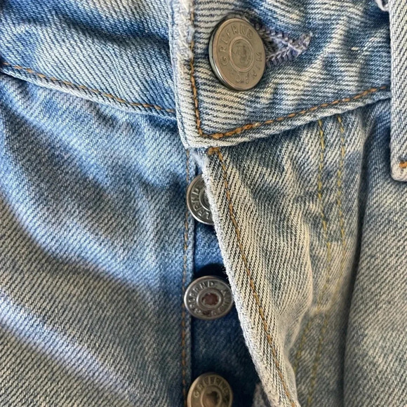 GRLFND Cindy cutoff denim shorts in silly love songs - Picture 6 of 13